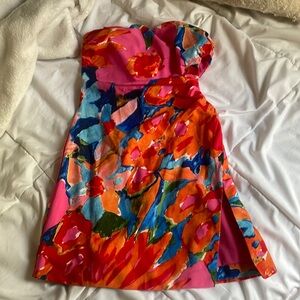 princess polly floral cutout mini dress